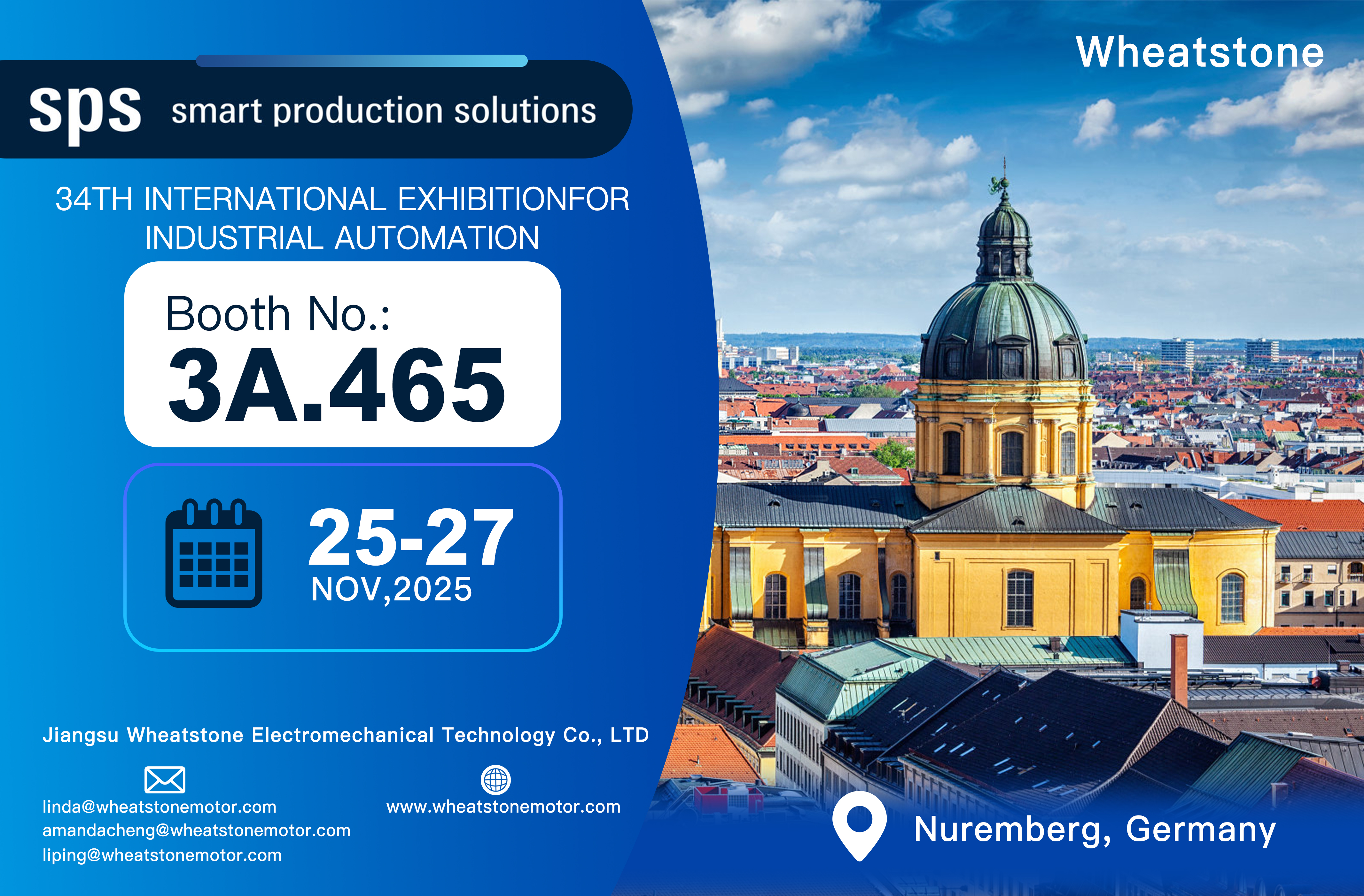 Wheatstone Will Participate in SPS-Smart Production Solutions 2025